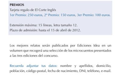 III CONCURSO DE MICROCUENTOS EN EL CORTE INGLÉS