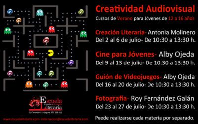 CREATIVIDAD AUDIOVISUAL PARA JÓVENES DE 12 A 16 AÑOS.