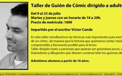 TALLER DE GUION DE CÓMICS DIRIGIDO A ADULTOS