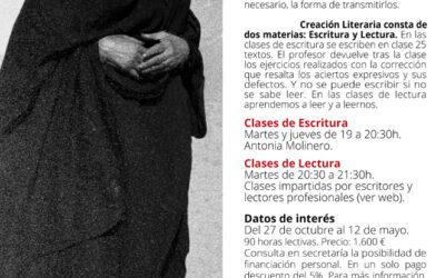 CURSO ANUAL DE CREACIÓN LITERARIA 2015-2016